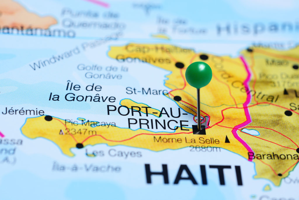 PortAuPrince pinned on a map of Haiti InsideSources