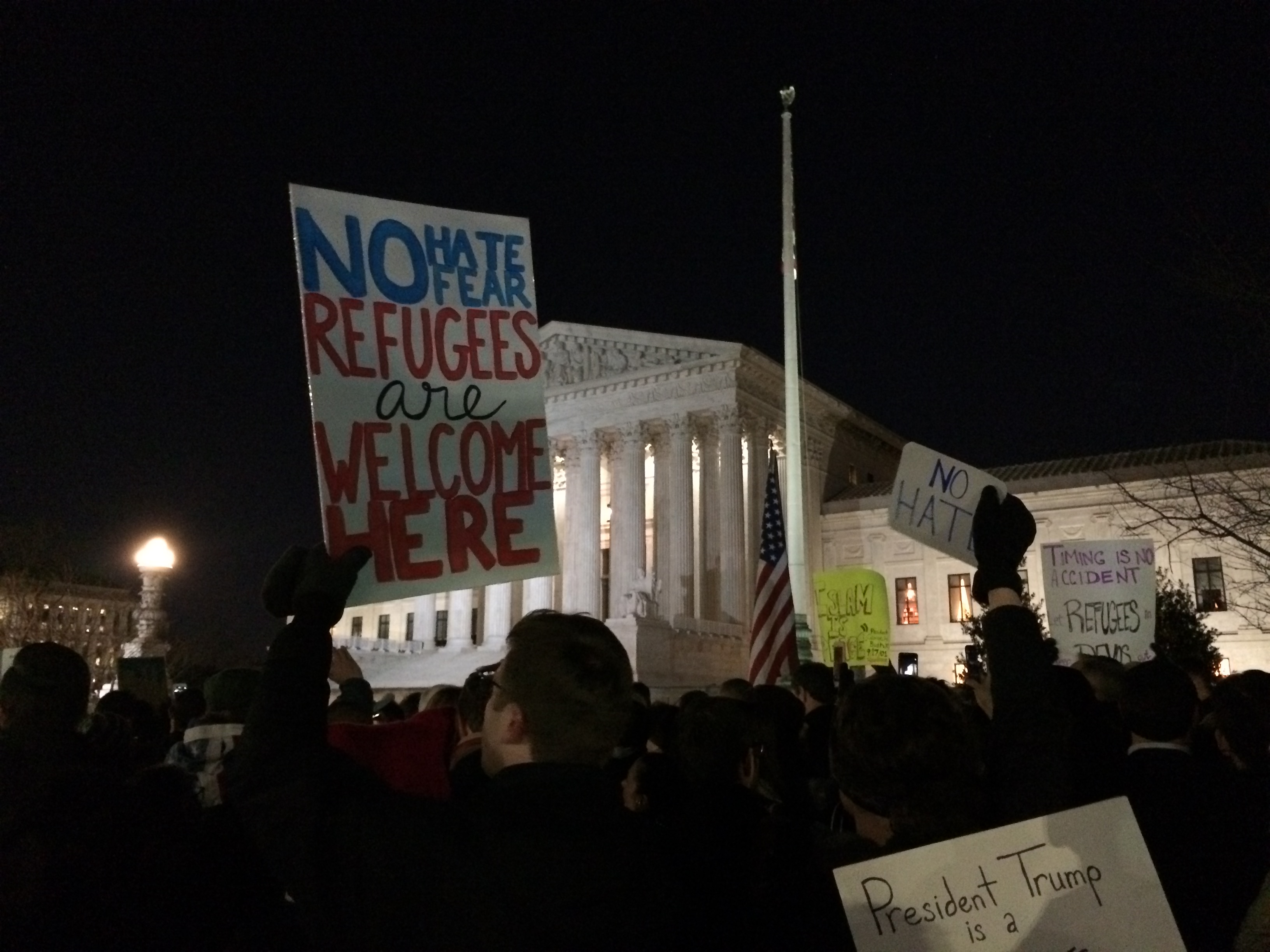 Muslim travel ban protest (Connor D. Wolf/ InsideSources)
