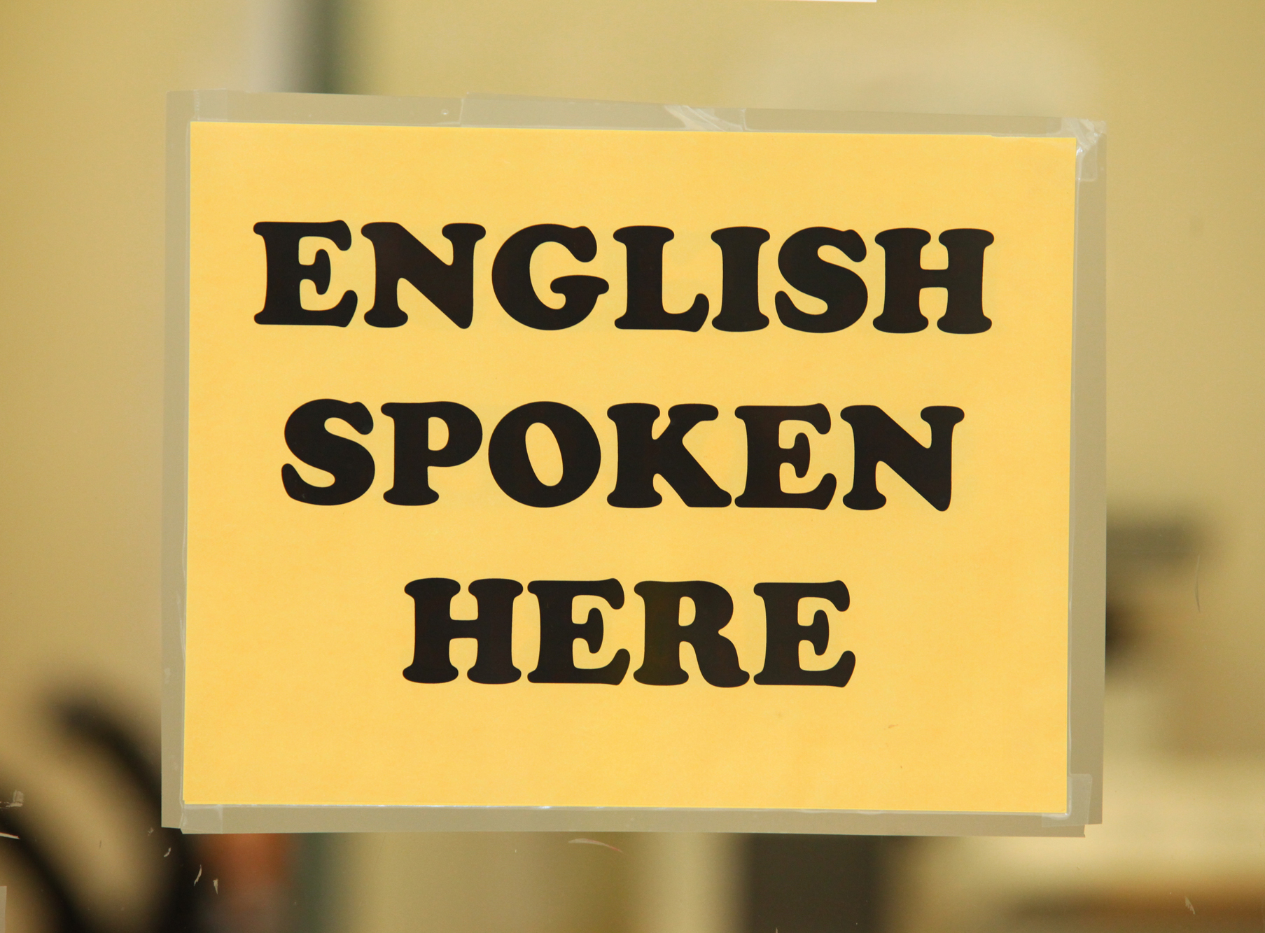 English spoken here. English is spoken here. Speak only English. Only English is spoken here. Значок English only.