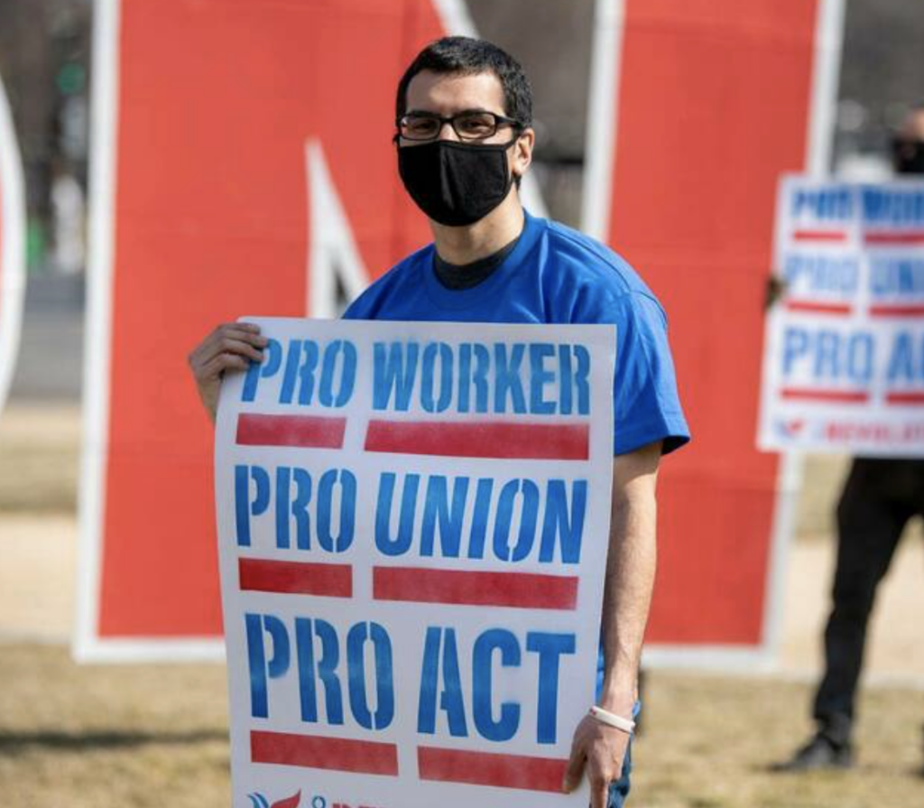 Pro Act sign union protest InsideSources